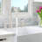 Double Handle Bridge Kitchen Faucet With Side Spray