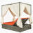 Adjustable Sun Bed With Curtain,High Comfort,With 3 Colors-1857669097