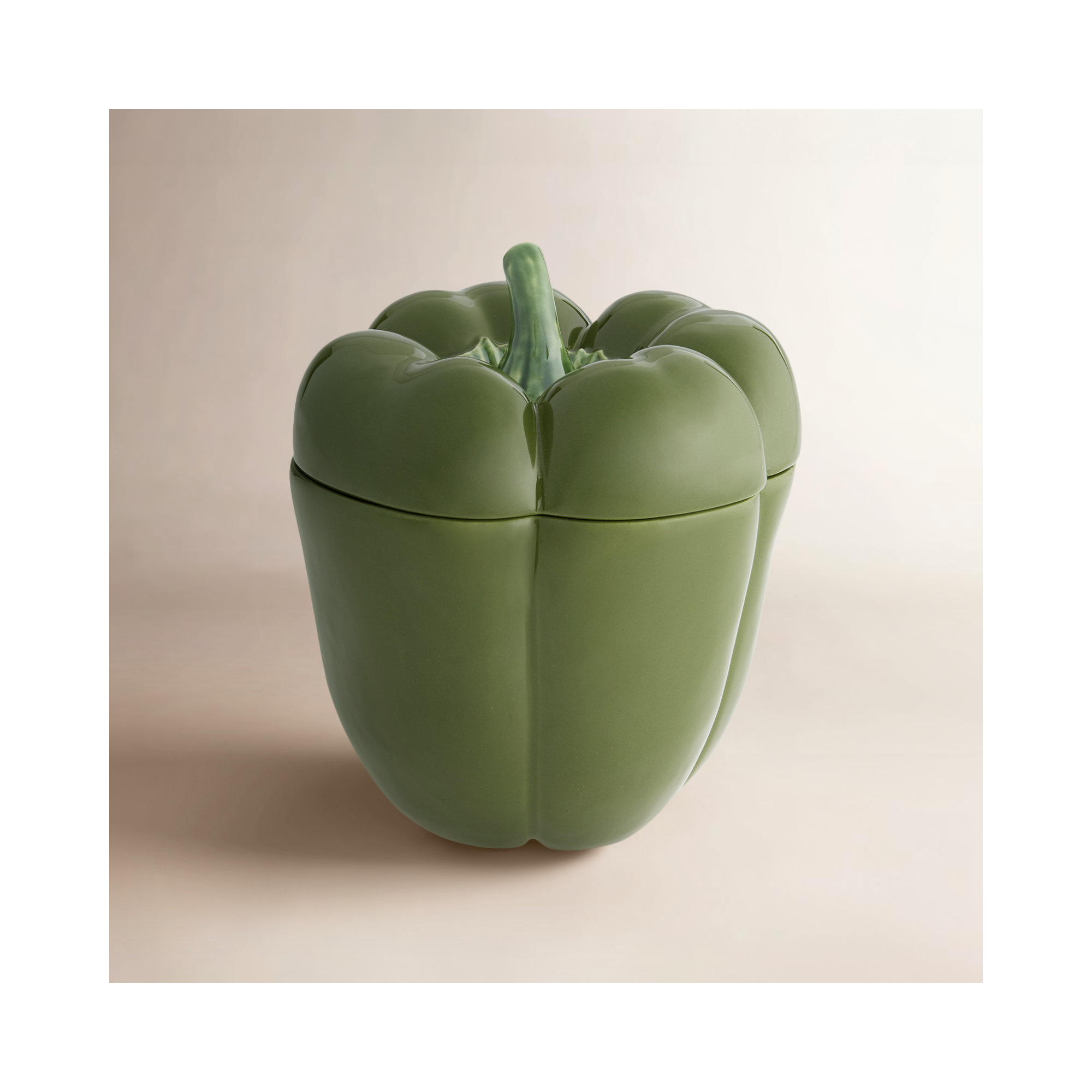 Pepper Small Box, Green,  8.27" H x 7.5" W x 7.5" D