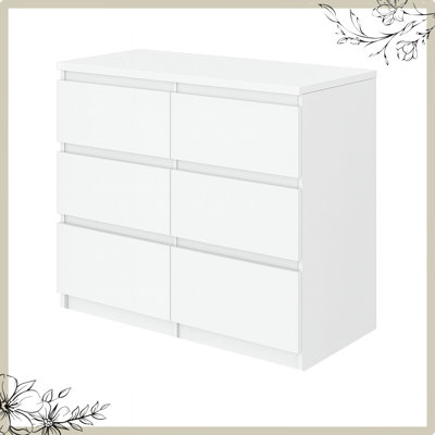 100 cm W Chest of 6 Drawers