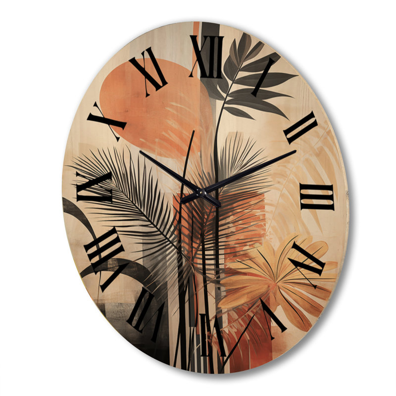 Horloge murale en bois massif Niam, Très grand