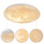Plafonnier lustre à 1 lumière avec franges en coton ocre jaune