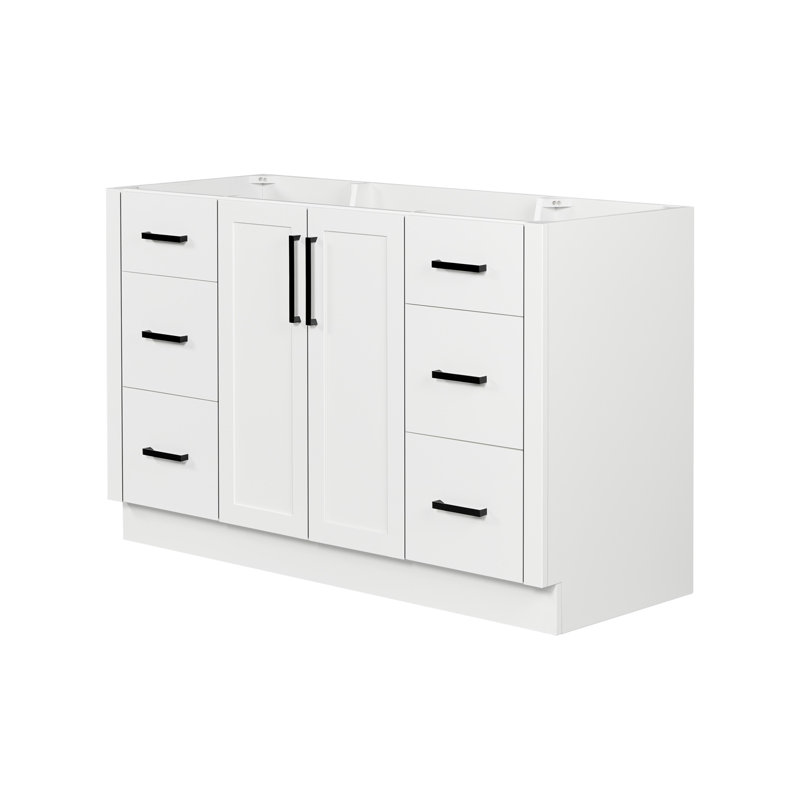   Base de meuble-lavabo simple 54 po Loren, Blanc