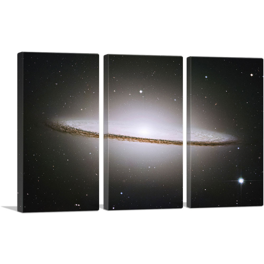 ARTCANVAS Sombrero Galaxy Hubble Telescope Messier 104 Canvas Art Print ...