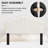 Petal-Shaped Tufted Upholstered Headboard Adjustable Height & Width Bed Head Backrest-1978488848-1978488850