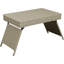 Table portative pliante en osier, gris-1663691483