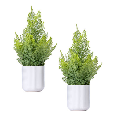 Ensemble de 2 pots de fleurs en céramique 20 po