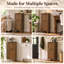 Armoire de rangement secrétaire avec bureau rabattable, 1 porte et tablette intérieure, brun noyer