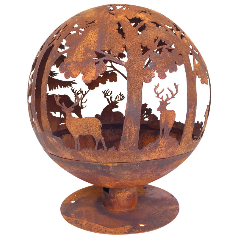 Fire Globe Laser Cut Woodland