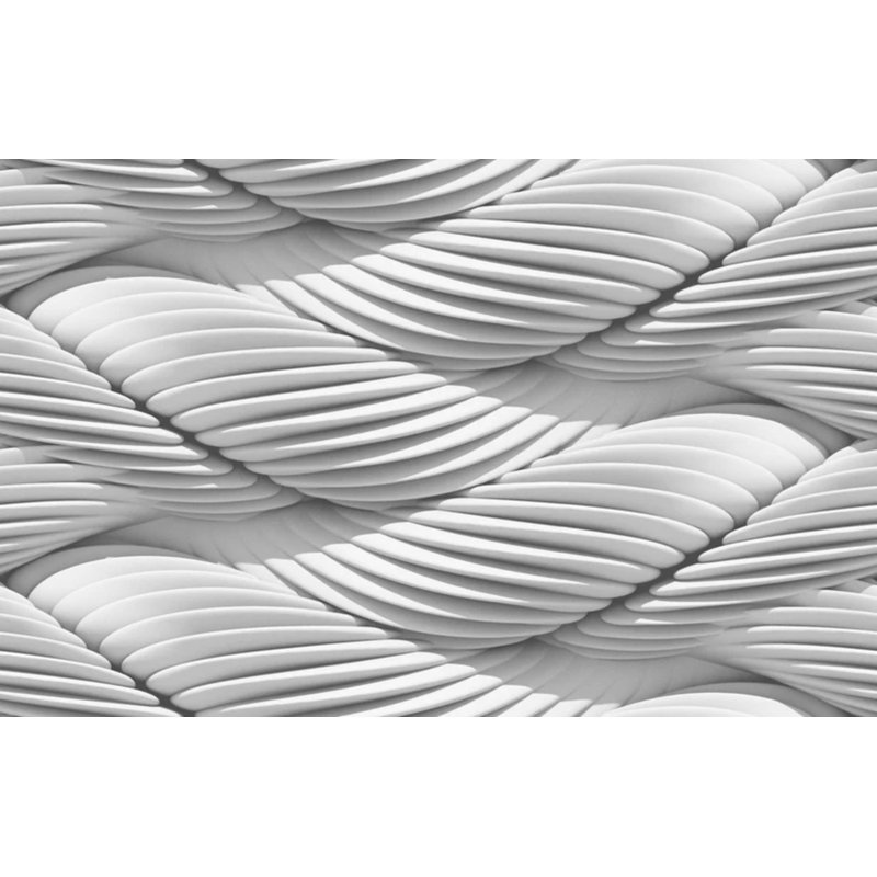 Papier peint coquillage 3D 3D Wave, 117.96" L x 236" W