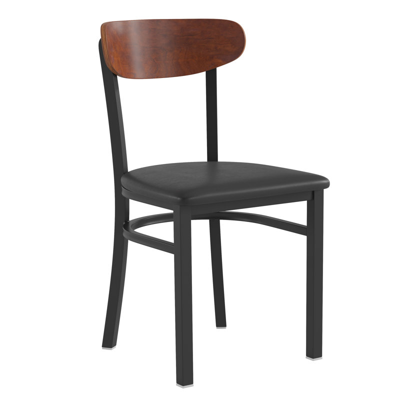 Chaises de salle à manger Everlei de qualité commerciale avec capacité de charge de 500 lb Capacité du siège en bois massif à structure en acier