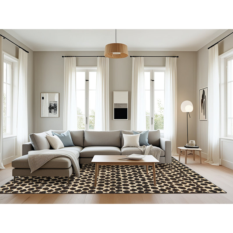 Tapis abstrait moderne 5189, Rectangle 8 pi x 10 pi