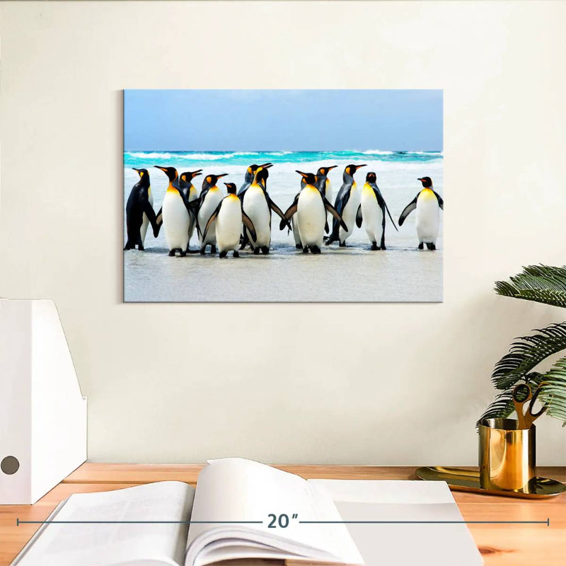 Crowle Penguins aux îles Falkland, H 8 po x l 12 po