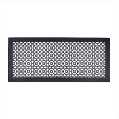 Ouverture de conduit 10 po x 26 po AIR RETOUR | Couvercle de conduit lourd en aluminium coulé (12 po x 28 po au total) | Thermolaqué