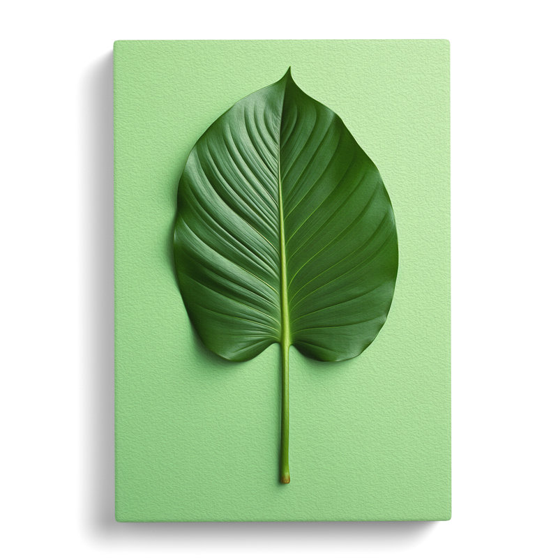 Tropical Leaf Minimalism - Print, 60cm H x 40cm W x 3cm D