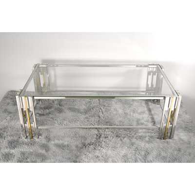 Mercer41 Inc Stainless Steel 52" Coffee Table