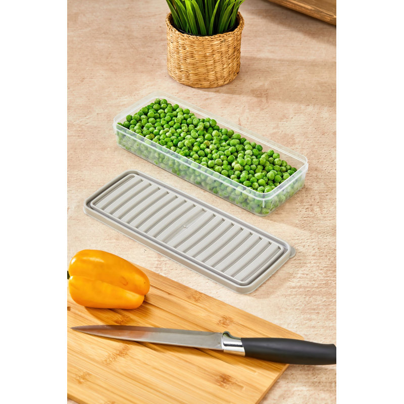 Durable Storage Box Set (4 Pieces), Cream , 10.4 x 2.0 x 4.1 Inches | 100% Plastic, Dishwasher-Safe | Ideal for Organizing Kitchen, Office, & Craft Supplies | Space-Saving and Versatile Design