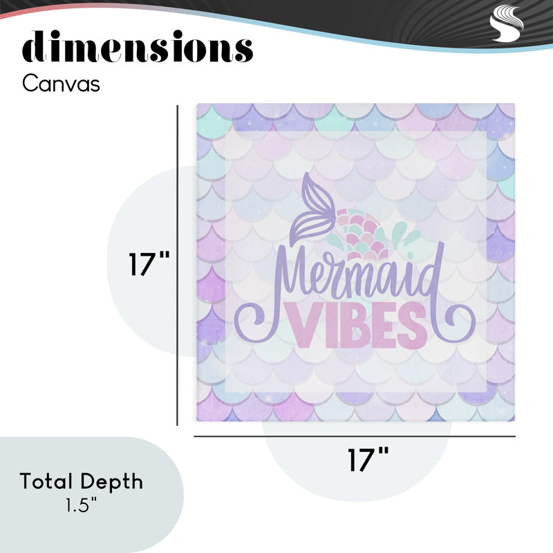«Pastel Mermaid Vibes», conception de Kim Allen, H 17 po x l 17 po