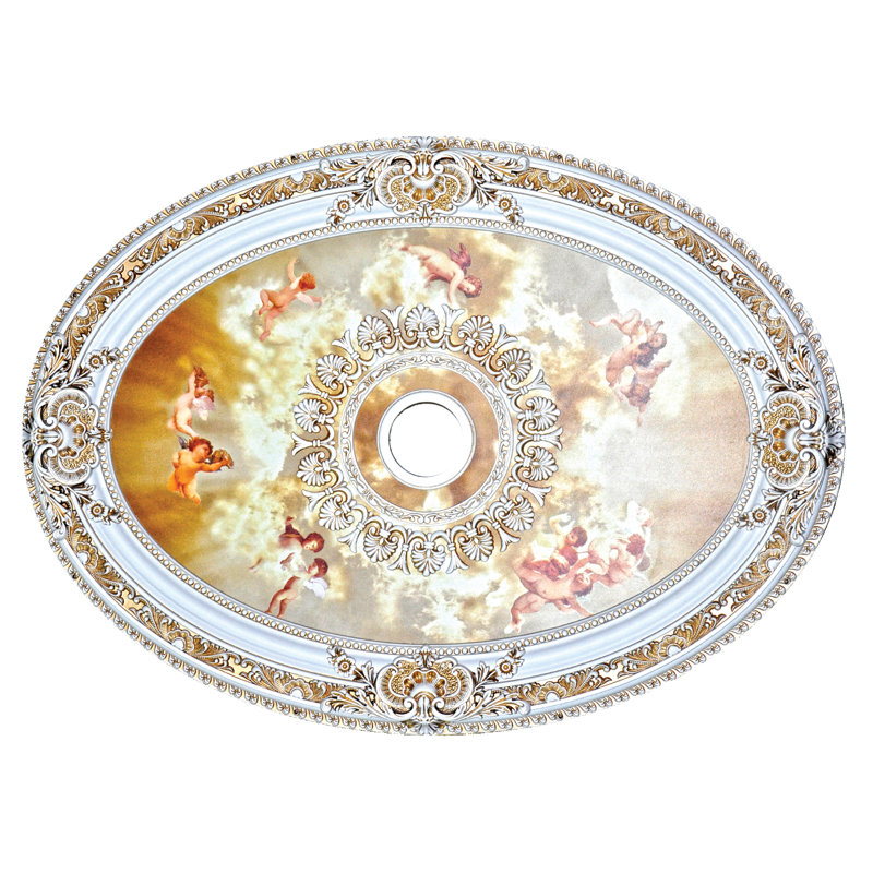 Médaillon ovale pour plafond