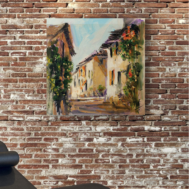 « france iv », peinture, H 24 po x l 24 po x P 1,5 po, Toile tendue