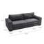 Marvita 230Cm Square Arm Sofa