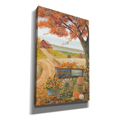 «Harvest Pumpkins» par Pam Britton, art mural sur toile