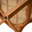 Chaise en bois d'acacia avec osier brun clair Netro
