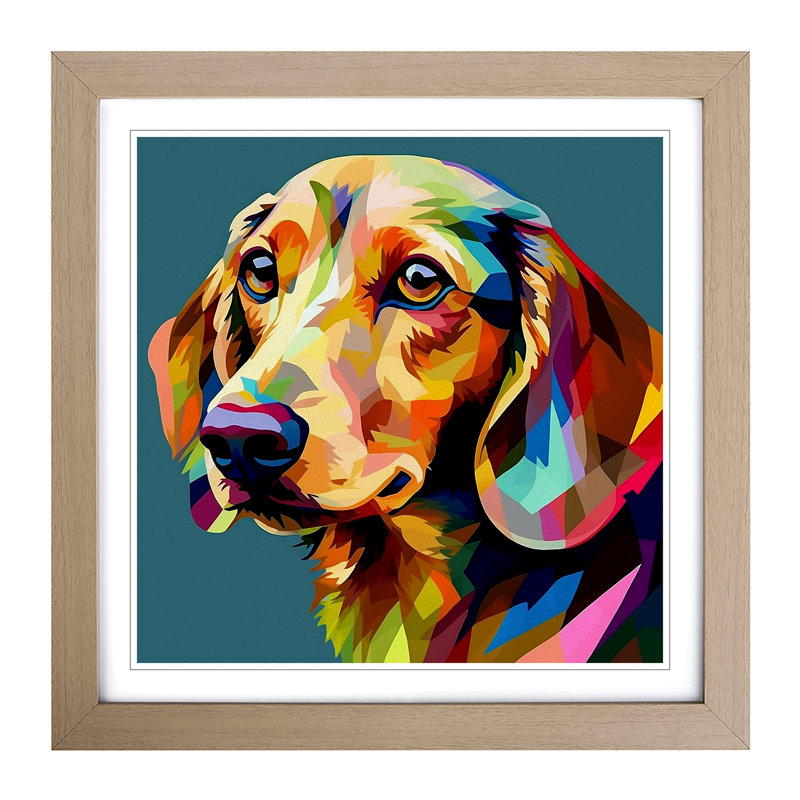 Single Picture Frame Print on Wood, Oak