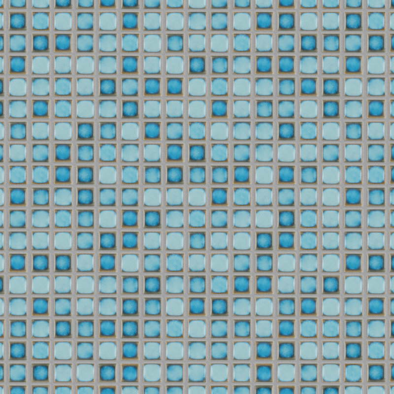 Hudson Edge Marine 12-1/4" x 12-1/4" Porcelain Mosaic Floor and Wall Tile