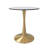  Bristol 24" Round Dining Table with Sintered Stone Top and Black Stainless Steel Pedestal Base - Seats 2-3 Person for Kitchen and Dining Room-74403732-92589369-72080874