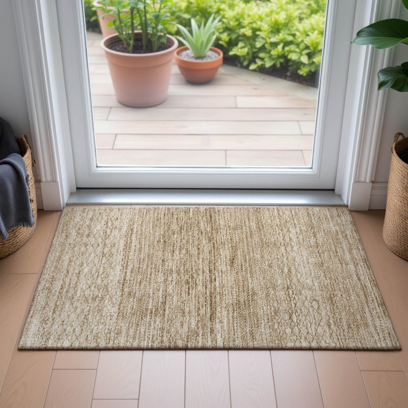 Tapis intérieur / extérieur lavable à la machine Amanda ACN2150, Rectangle 1 pi 8 po x 2 pi 6 po