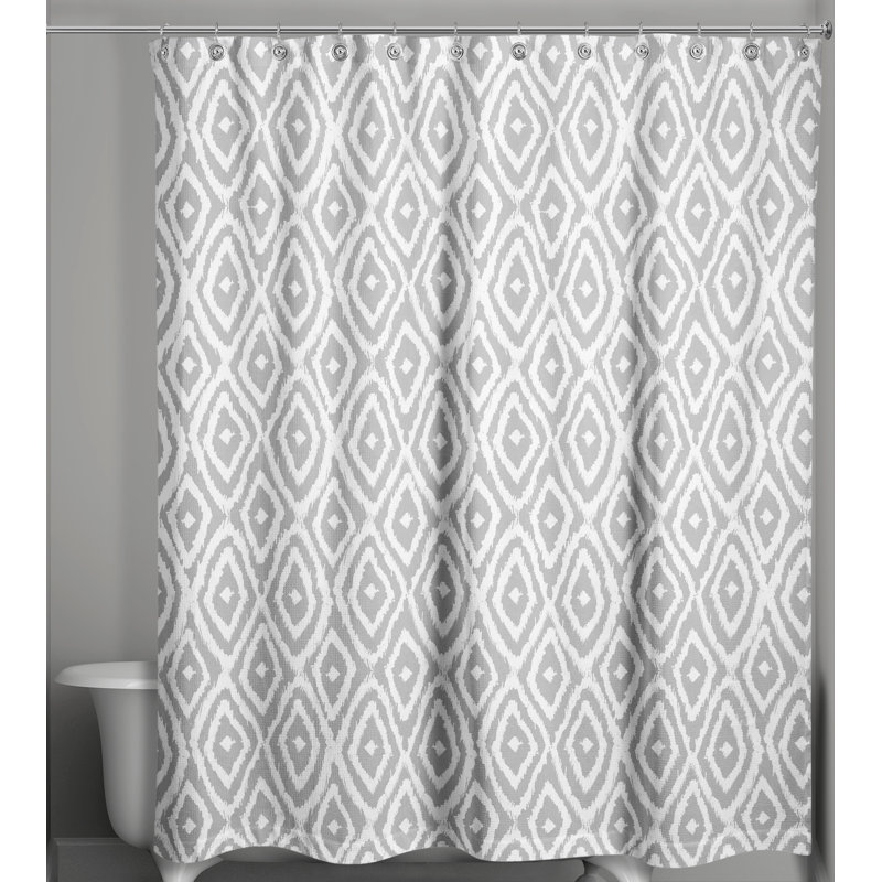 Rideau de douche géométrique simple, Gris