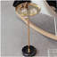 2P, table d'appoint réglable, petite table à thé Martini, table de bout décorative en marbre naturel et doré pour présentation et rangement