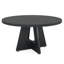Table de salle à manger ronde de style campagnard, 47 po-1422137437