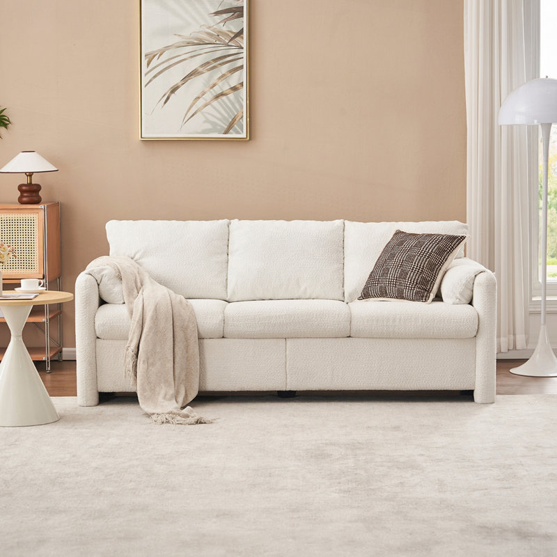 Chenille Fabric 3-Seater Couch