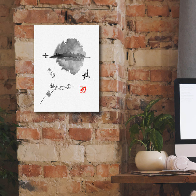 «Fisherman» par Pechane, H 16 po x l 12 po x P 0,75 po