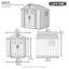 8 Ft. x 7.5 Ft. High-Density Polyethylene (Plastic) Steel Reinforced Outdoor Storage Shed