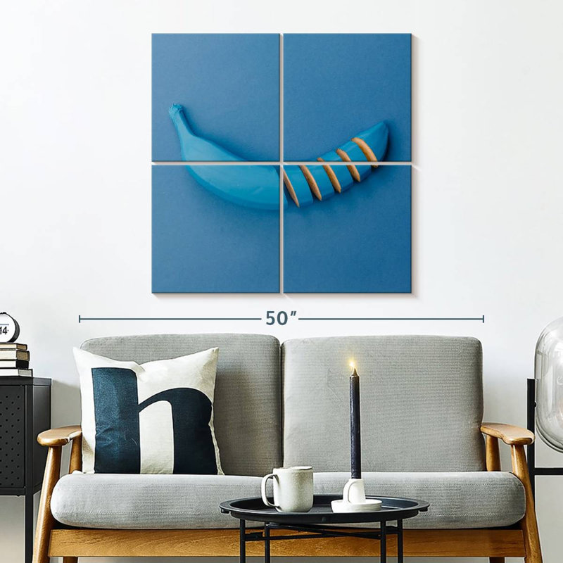 Sliced Blue Banana, 32" H x 32" W