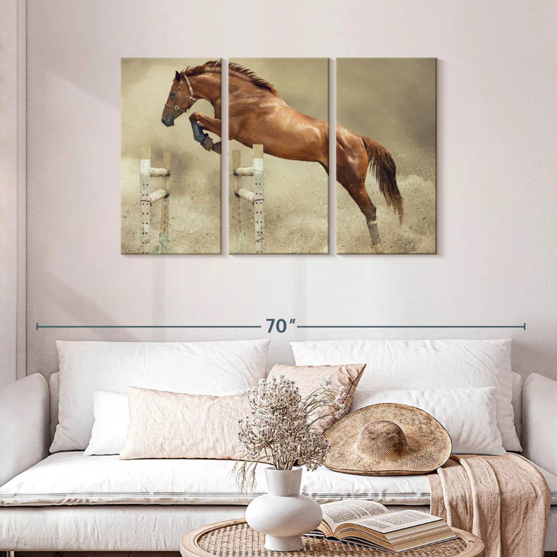 Brampt Powerful Jumping Horse, 28" H x 45" W
