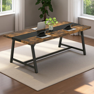 Industrial Style Meeting Table,Office Computer Desk,Conference Table