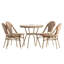 Ensemble bistro commercial avec table et quatre chaises Rylan-878254555