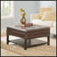 Table basse avec rangement et repose-pieds