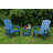 2-Piece Adirondack Chair, Outdoor Lounge Chair With Built-In Side Cup Holder-107174385