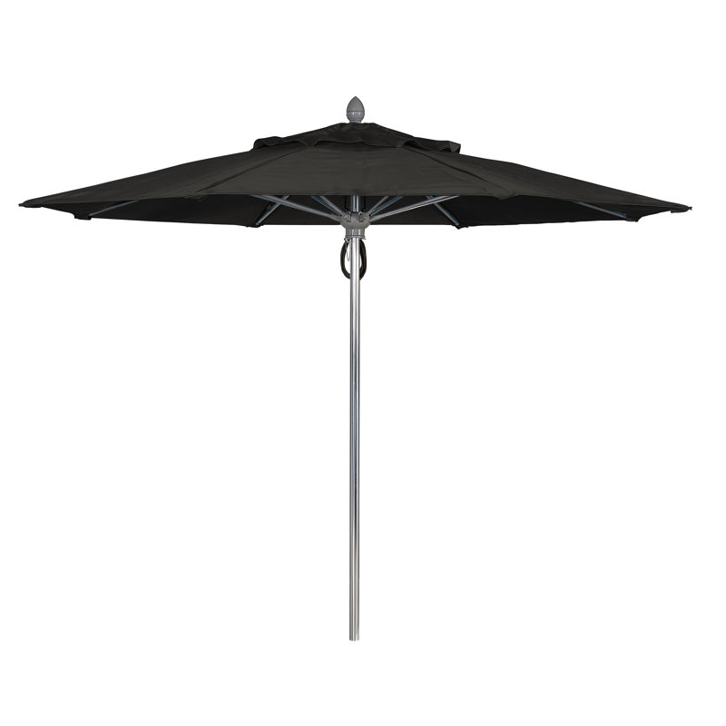 Parasol de marché 11 'Prestige, Sunbrella® - noir, Terra