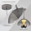1 - Light Black LED Dome Pendant