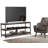 Skyler 60"W Solid Mango Wood Industrial TV Stand for TVs up to 65" with 2 Open Shelves and Metal Frame