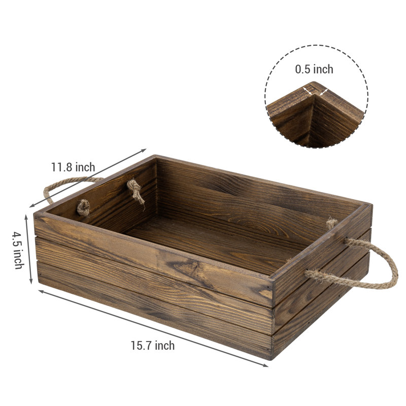 Solid Wood Decorative Basket
