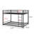 Metal Bunk Bed With Safety Guard Rails,  Heavy Duty Space-Saving Design