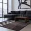 Tapis contemporain en laine brun touffeté à la main Cloral-792084731