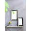 Miroir 24 "x 15" à motif floral antique argenté, plateau miroir pour décoration murale et miroir 24 "x 15"-500790008